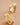 18K Gold Plated Waterproof Stainless Steel Hoop Earrings 7376 close-up highlighting the hoop design