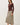 Ribbed Button Up Cardigan in burgundy full-length view
