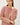 CHUNKY RIBBED STRIPE SWEATER TOP - L / DUSTY PINK - Sweater Top