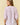 Striped Puff Sleeve Pullover Top in lavender back view
