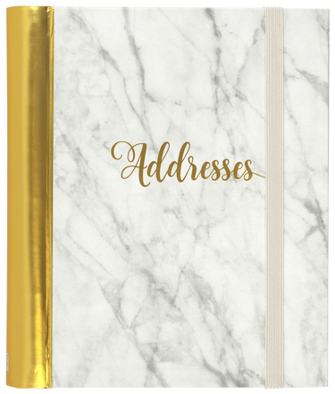 Marble Large Address Book front cover