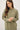 Wool Blend Ultra Soft Crewneck Classic Sweater in olive green front view
