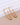18K Gold Plated Waterproof Stainless Steel Hoop Earrings 6977 displayed as a pair on a light background