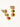Brunwyn 18K gold multi stone CZ drop earrings