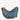 Mira & Moss Sabine Crescent Crossbody Bag in blue vegan leather with gold-tone hardware and adjustable strap.