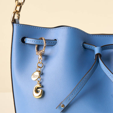 G bubble letter keychain