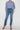 High Rise Double Waistband Straight Raw Hem Jean - 13 (30) - Jeans