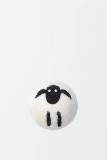 Felt sheep Christmas ornament