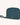 vegan wristlet makeup bag teal angled view