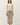 Ribbed Button Up Cardigan front view with patterned skirt