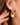 18K Gold PVD Plated Waterproof Stainless Steel Hoop Earrings 7193 worn on a model for a jewelry styling view
