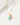 Celestial Being Necklace- Larimar featuring a genuine Larimar stone and gold detailing, perfect for layering.