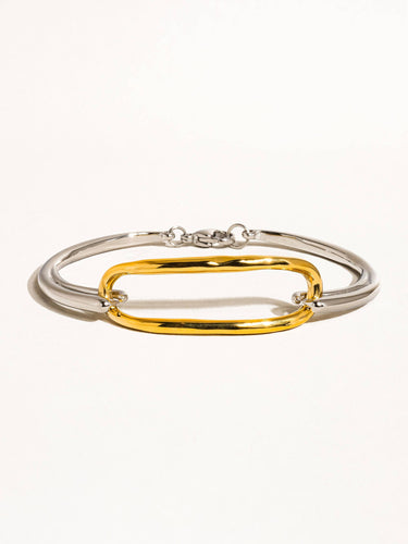 18K non-tarnish hoop bracelet for women