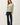 Model wearing garment-washed cotton modal fleece sweatshirt, full length view