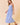 Maxi Dress with Side Pocket and Adjustable Strap in blue full-length view