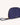 vegan wristlet makeup bag navy side view