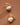 18K Gold Plated Waterproof Stainless Steel Stud Earrings 7743 close-up highlighting the gold and pearl details