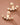 18K Gold Plated Stainless Steel White Crystal Ear Jacket Studs 7985 displayed vertically on a neutral background
