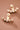 18K Gold Plated Stainless Steel White Crystal Ear Jacket Studs 7985 displayed vertically on a neutral background