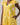 Joni Floral Yodi Shift Mini Dress featuring yellow floral pattern, ruffle sleeves, and tiered skirt with pockets.