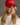 Red and pink merry trucker hat for women