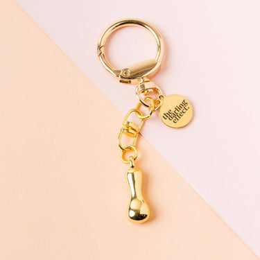 Bubble letter keychain bag charm I