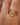 18K Gold Plated Waterproof Stainless Steel Wave Band Ring 7860 styled on fingers