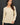Model wearing cream raglan sleeve slub pullover sweater, front view