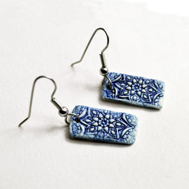 Handmade pottery Boho Earrings