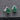 Green Onyx Earrings Sterling Silver Stud