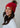 Red & Speckled Patterned Pom Hat