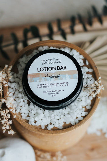 Natural Beeswax Lotion Bar with Coconut Oil and Mango Butter