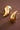 18K Gold Plated Waterproof Stainless Steel Stud Earrings 7080 close-up showing the curved gold design