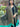 New Gray Modal Jamawar Scarf worn with teal outfit