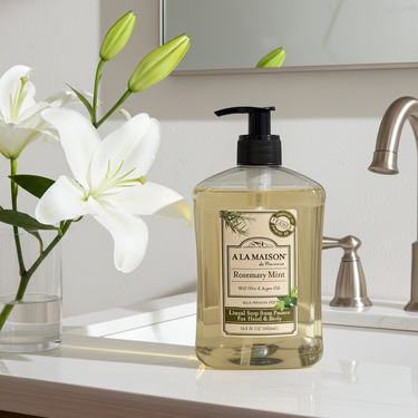 A La Maison Rosemary Mint Liquid Soap 16.9 fl oz. - Hand Soap