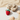 Handmade felt strawberry keychain bag charm
