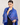 Royal Blue Jamawar Pashmina