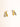 Staven 18K Gold Non-Tarnish Two Tone Crossover Earrings displayed on a neutral background.