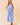 Maxi Dress with Side Pocket and Adjustable Strap in blue full-length view