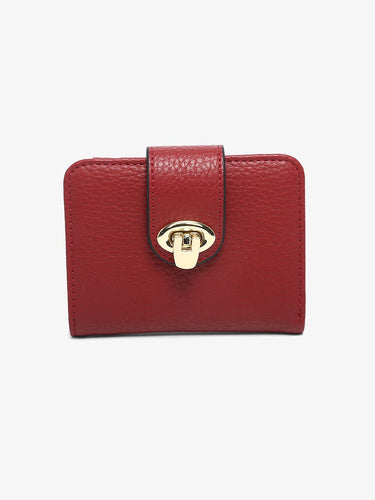 Margot Wallet w Twist Lock Closure- WL2752 - Red - Clutch