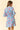 Floral Printed Split V-Neck Half Bell Sleeve Dress shown from the back, featuring vibrant colors and ruffle sleeves.
