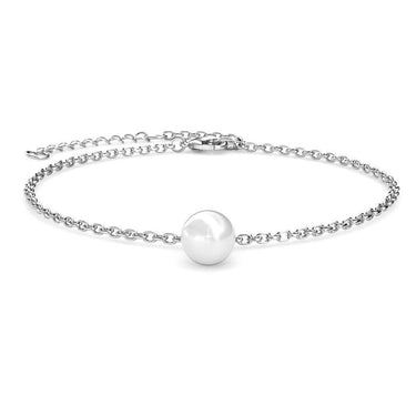 Crystal Pearl Bracelet - Silver and Crystal