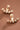 18K Gold Plated Stainless Steel White Crystal Ear Jacket Studs 7985 close-up showing the white crystal details