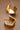 18K Gold PVD Plated Waterproof Stainless Steel Hoop Earrings 7192 close-up highlighting the polished gold finish