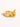 18K gold non-tarnish abstract ring for women