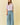 Striped Puff Sleeve Pullover Top in lavender full-length view