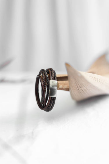 Leather Bracelet Bonacci - Dark Brown