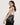 Caroline Hobo Chocolate hobo bag styled with a casual outfit.