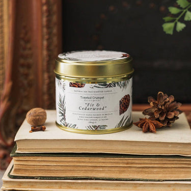Fir & Cedarwood Candle with woody winter fragrance