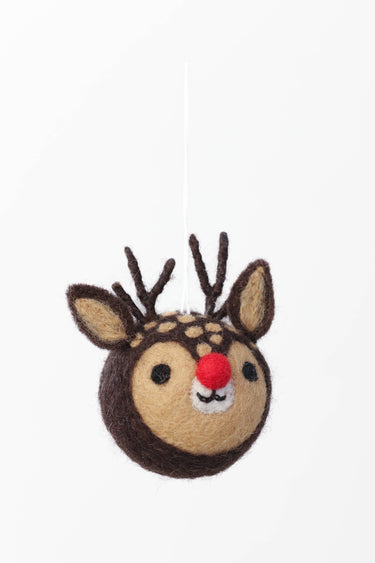Felt Rudolph Christmas ornament